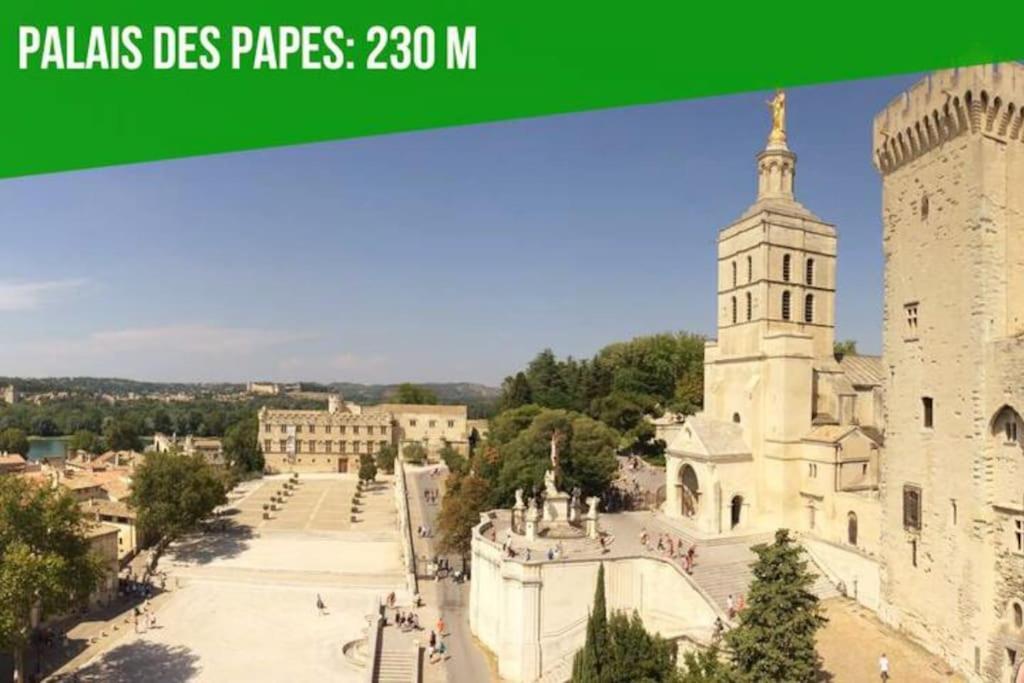 Aux Marches Du Palais - Ac Clim - Spacieux - Terrasse - Wifi Avignon Ngoại thất bức ảnh