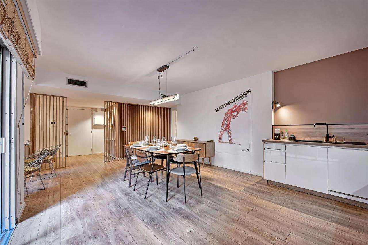 Aux Marches Du Palais - Ac Clim - Spacieux - Terrasse - Wifi Avignon Ngoại thất bức ảnh